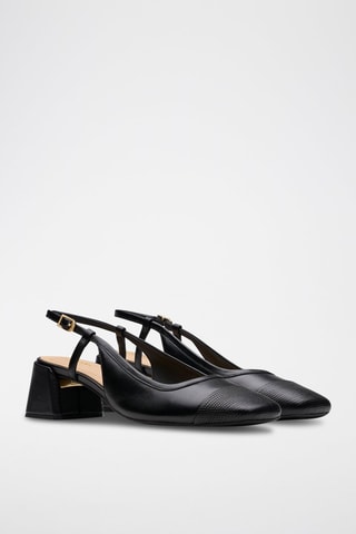 Escarpins à talons en cuir Nyta45 - Noir