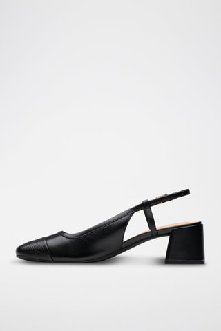 Escarpins à talons en cuir Nyta45 - Noir