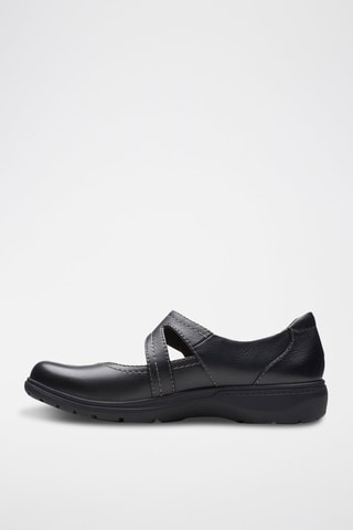 Babies en cuir Carleigh - Noir