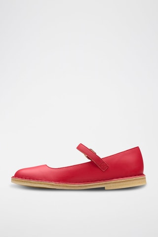 Babies en cuir Desert Jane - Rouge