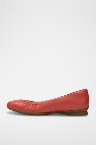 Ballerines en cuir - Corail