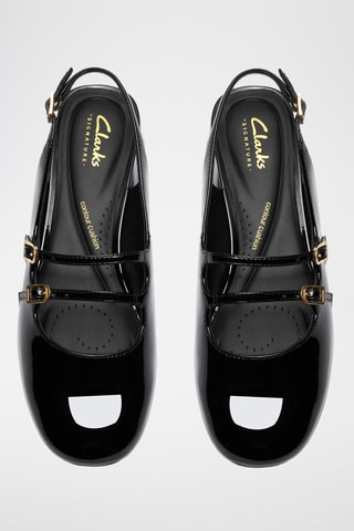 Babies en cuir verni - Noir