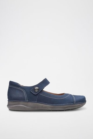Babies en nubuck Appley - Bleu marine