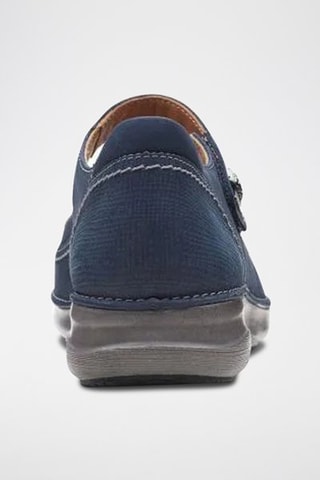 Babies en nubuck Appley - Bleu marine