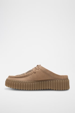 Sabots plateformes en nubuck Torhill - Beige
