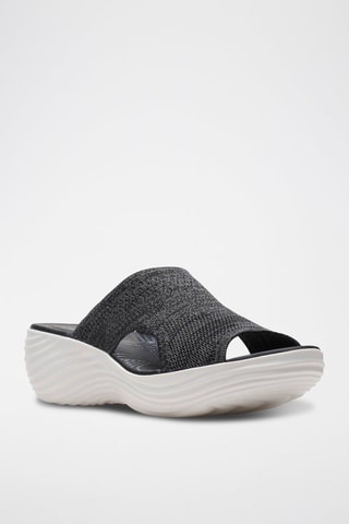 Mules compensées Marin Coral - Noir