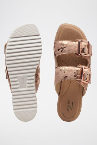 Mules plateformes en nubuck Lana Beach - Rose