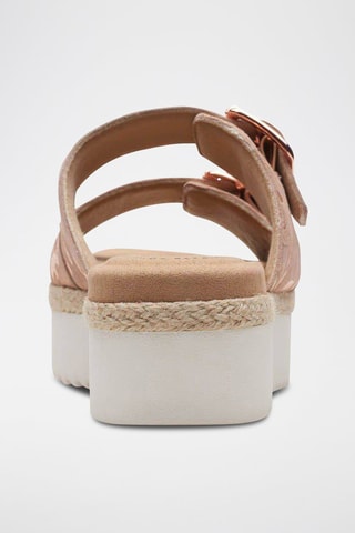 Mules plateformes en nubuck Lana Beach - Rose