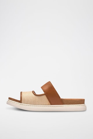 Mules en cuir Arwell - Marron