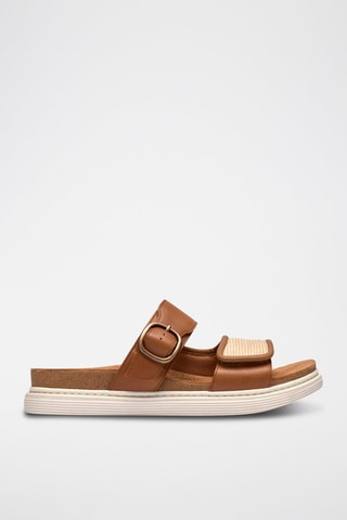 Mules en cuir Arwell - Marron