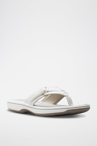Tongs synthétique Brinkley - Blanc