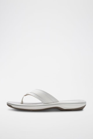 Tongs synthétique Brinkley - Blanc