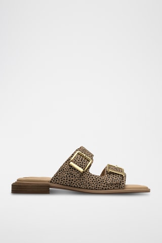 Mules en cuir - Beige