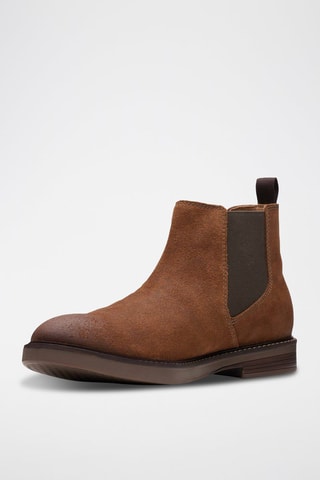 Boots Chelsea en nubuck Paulson - Marron