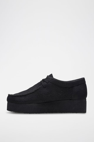 Low boots plateformes en nubuck Wallacraft - Noir