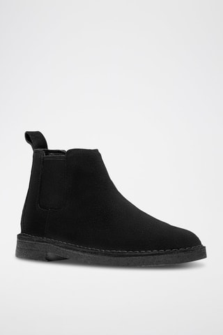 Bottines Chelsea en nubuck Desert - Noir