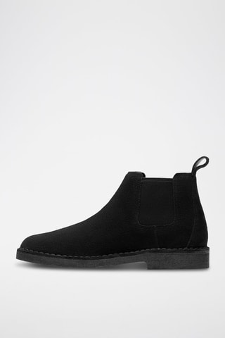 Bottines Chelsea en nubuck Desert - Noir