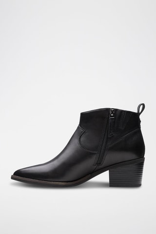 Bottines en cuir Morzine - Noir