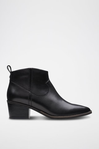 Bottines en cuir Morzine - Noir