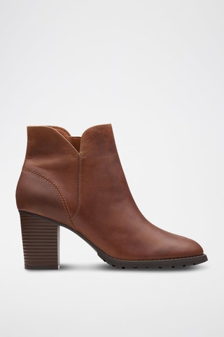 Bottines en cuir Verona - Marron foncé