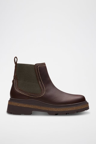 Bottines Chelsea en cuir HencroftStepWP - Marron