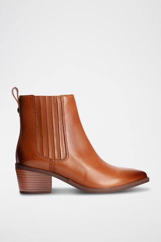 Bottines Chelsea en cuir Morzine - Marron
