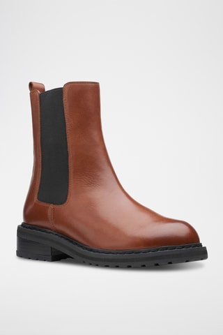 Bottines Chelsea en cuir Tilham - Marron