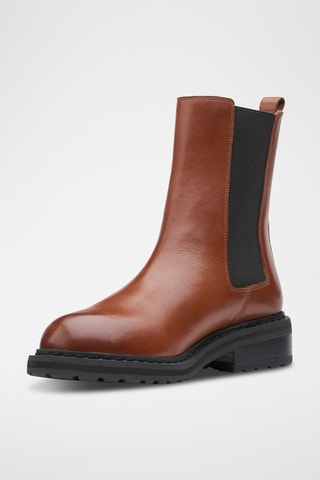 Bottines Chelsea en cuir Tilham - Marron