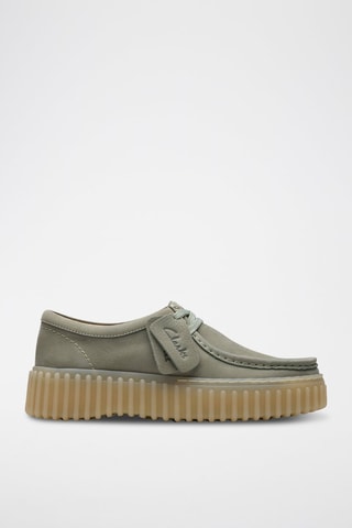 Baskets plateformes en nubuck Torhill - Vert
