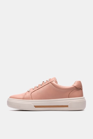 Baskets plateformes en cuir - Rose