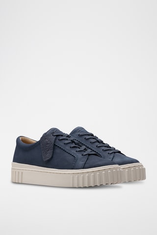 Baskets plateformes en nubuck Mayhill - Bleu