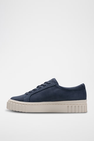 Baskets plateformes en nubuck Mayhill - Bleu