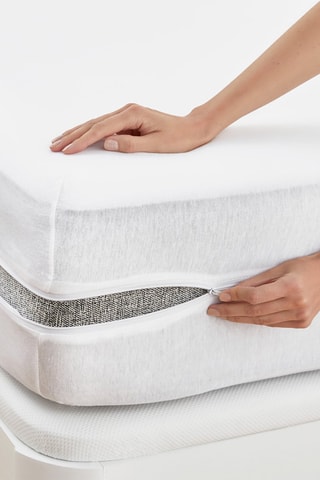 Housse de matelas respirante en maille anti-acariens