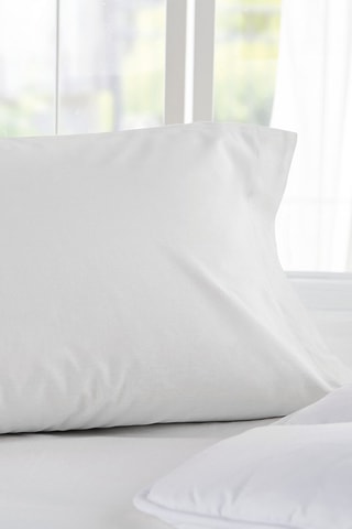 Lot de deux taies d'oreiller 100% coton, 140 fils/cm²