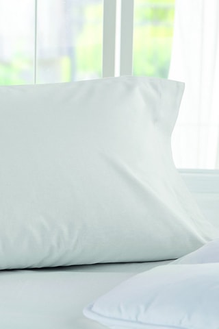 Lot de deux taies d'oreiller 100% coton, 140 fils/cm²