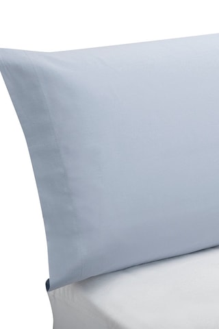 Lot de deux taies d'oreiller 100% coton, 140 fils/cm²