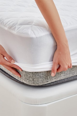 Protège-matelas matelassé et respirant au toucher soyeux