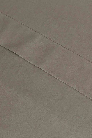 Drap plat en coton 55 fils/cm² - Gris foncé