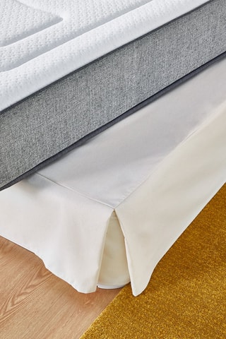 Couvre-lit en coton avec jupe et plis américains 170 g