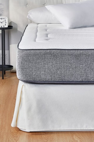 Couvre-lit en coton avec jupe et plis américains 170 g