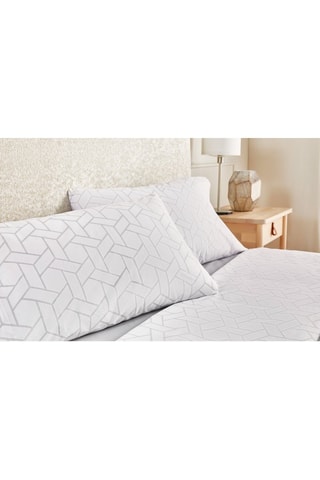 Parure de draps en coton 59 fils/cm² - Gris