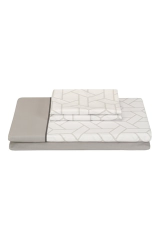 Parure de draps en coton 59 fils/cm² - Gris