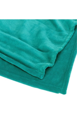 couverture à carreaux unis en velours extra doux