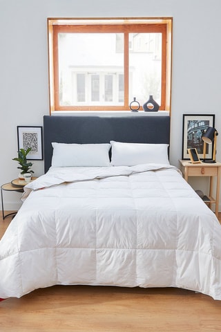 Couette nordique anti-duvet - 220 g/m² - Blanc