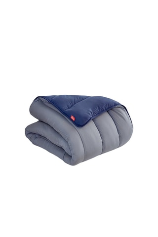 Couette nordique réversible - 400 g/m² - Gris foncé