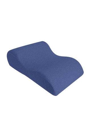 Coussin de jambe ergonomique en viscoélastique, bleu