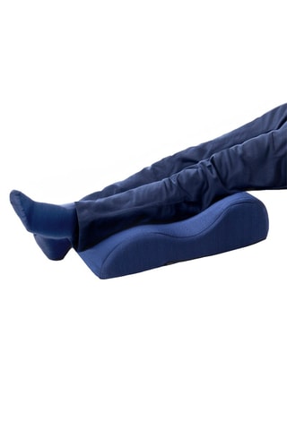 Coussin de jambe ergonomique en viscoélastique, bleu