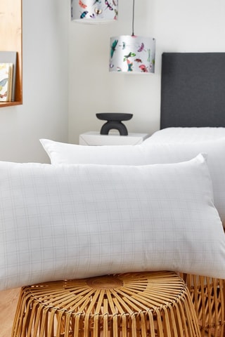 Oreiller en fibres anti-stress avec fil de carbone, faible fermeté