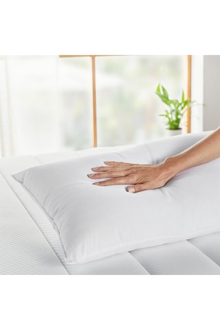 Oreiller en fibres avec traitement anti-acariens, extra doux, fermeté moyenne