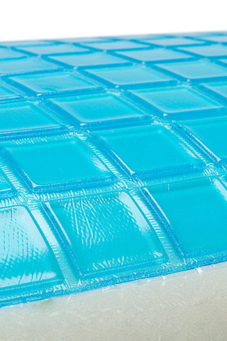 Oreiller viscoélastique double face, fermeté moyenne